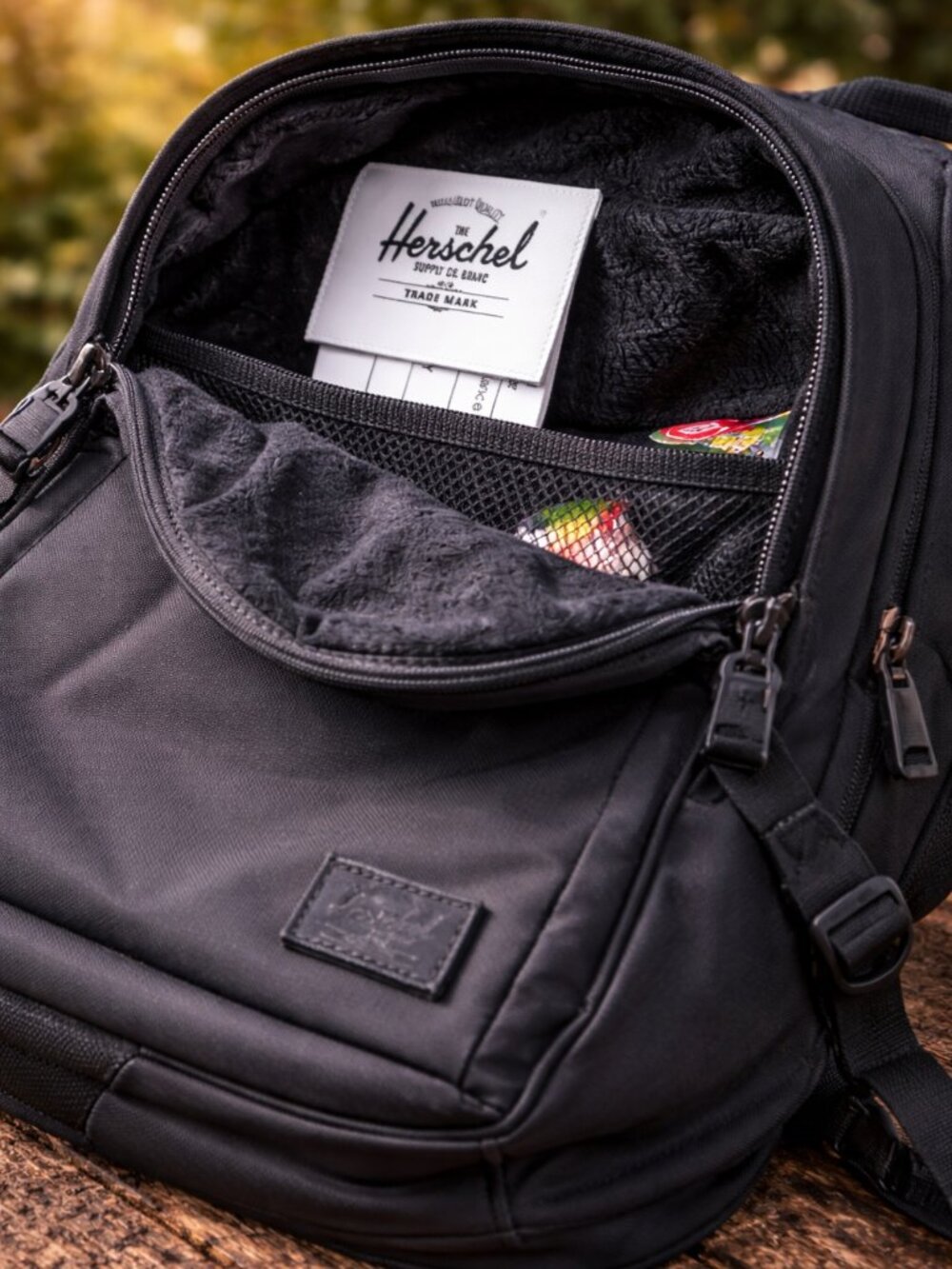 Herschel Supply Co Travel Daypack 20L Backpack Black Cordura Ballistic NWT